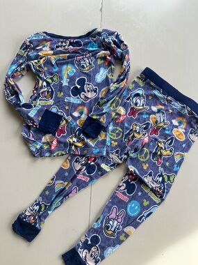 Little Sleepies two piece Disney Mickey pajama set size 3T